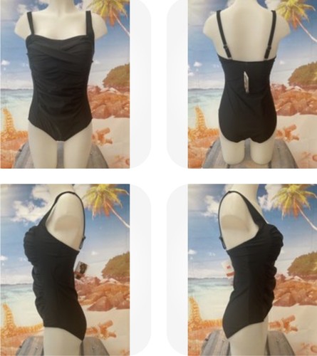 Bonprix black shaper ruched
