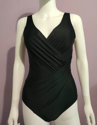 Bonprix black wrap control - black,