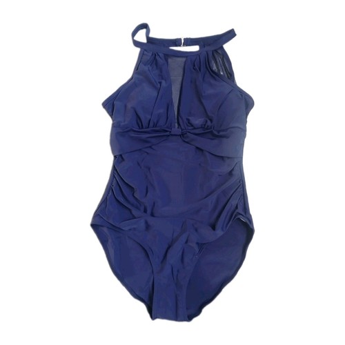Women high neck navy blue - high,