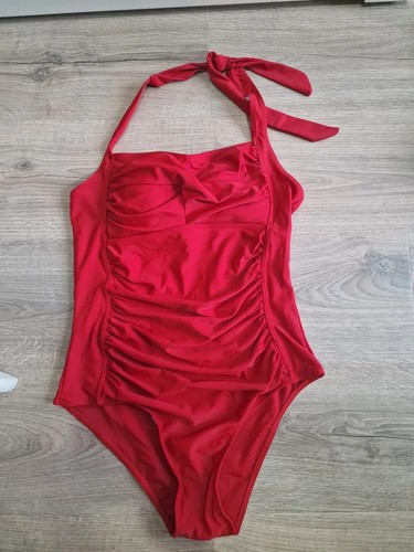 Red ruched tummy - , slimming