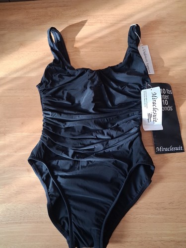 Miraclesuit black ruched - black,