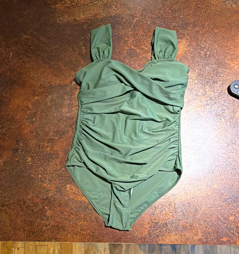 Women green ruched one - women's,