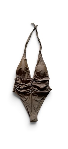 Mocha brown halter neck - brown, halter-neck