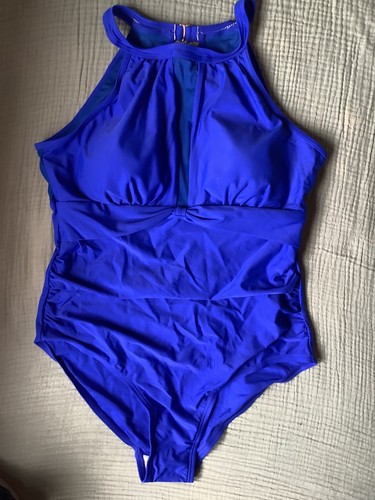 Halterneck ruched tummy - halterneck,