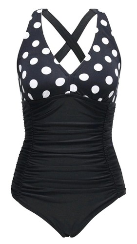 Polka dot swimming costume - polka,