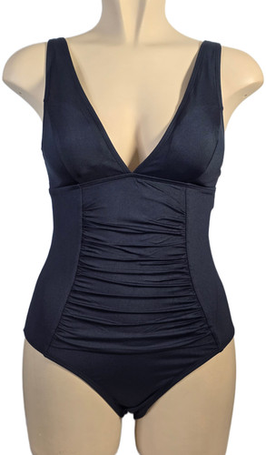 Plunge swimsuit black - plunge,