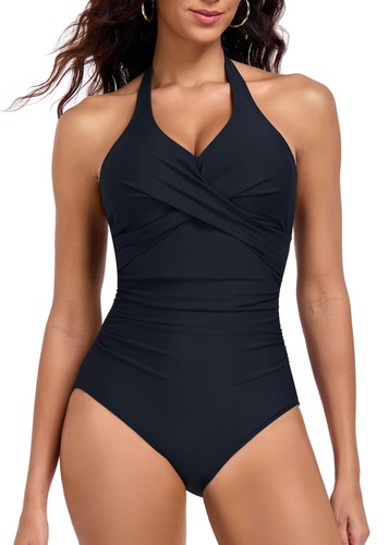 Women black halter - women's,